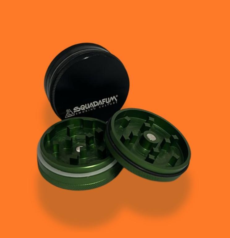 DICHAVADOR DE METAL PODEROSO SQUADAFUM VERDE 4 PARTES 70mm