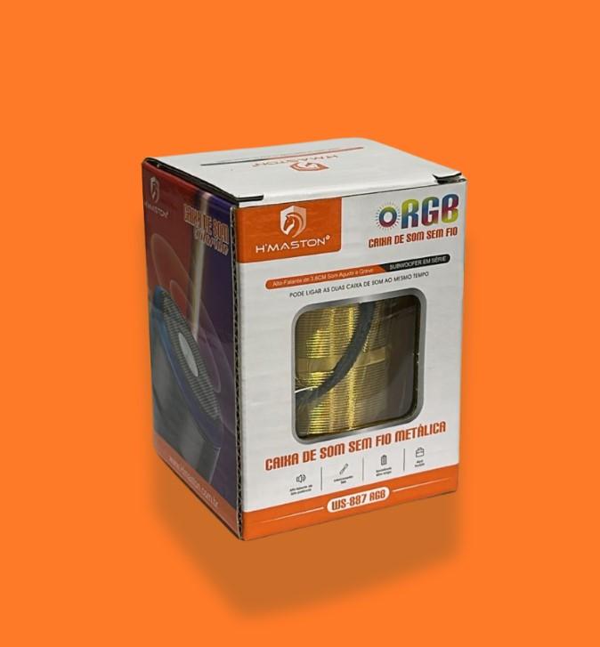 CAIXA DE SOM H'MASTON SEM FIO WS887 RGB