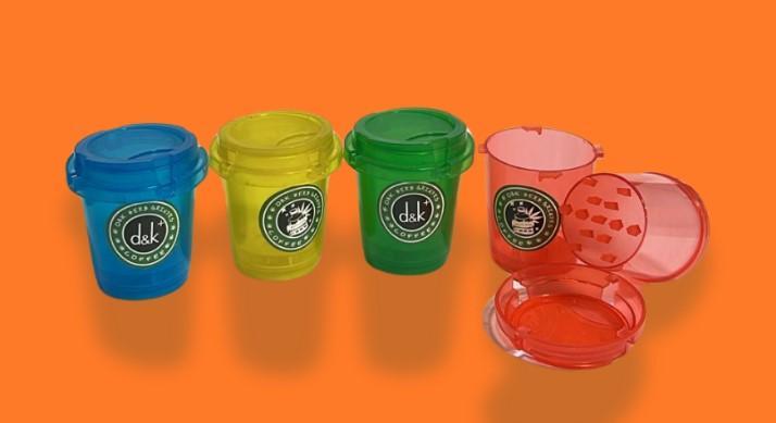 DICHAVADOR DE PLASTICO POTE 3 PARTES COM TRITURADOR 45*50MM