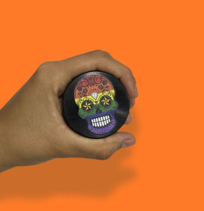 DICHAVADOR DE ZINCO ESTAMPA CAVEIRAS MIX