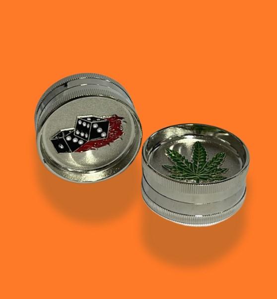 DICHAVADOR (ZINCO) TOK 2 PARTES PRATA MIXED DESIGNS 50*25MM