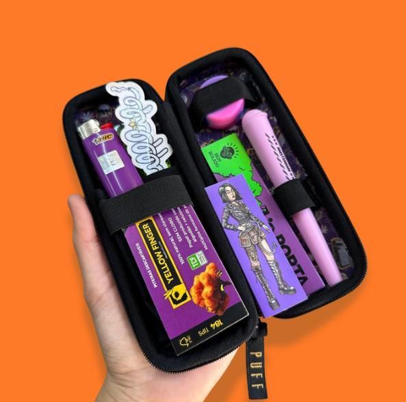 KIT PURPLE GRAPE - CASE PUFF SLIM ROXA