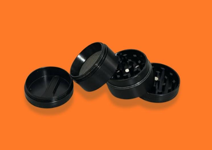 DICHAVADOR DE METAL / ZINCO PRETO LISO 4 PARTES