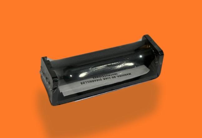 BOLADOR DE PLASTICO CIGARETTE ROLLING MACHINE PRETO 78 mm