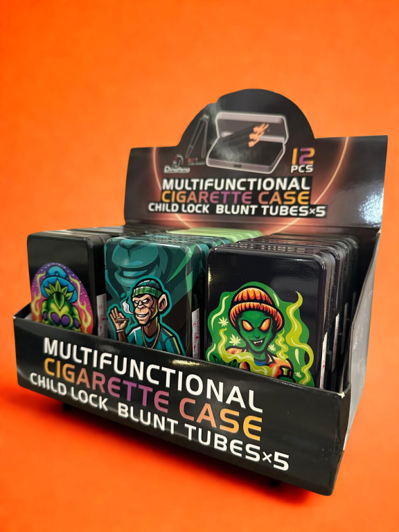 BOX CASE DE METAL PARA TABACO TOKAHAUU MIX DESIGNS