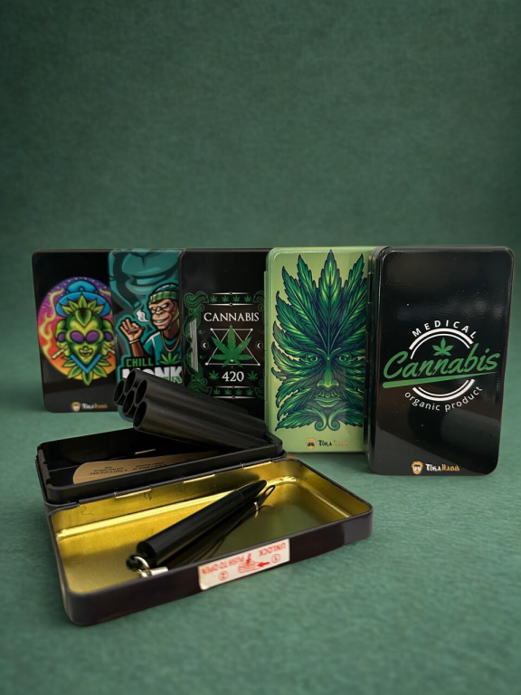 BOX CASE DE METAL PARA TABACO TOKAHAUU MIX DESIGNS