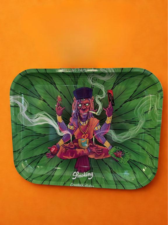 BANDEJA DE METAL SMOKING MONKEY GURU EXTRA GRANDE