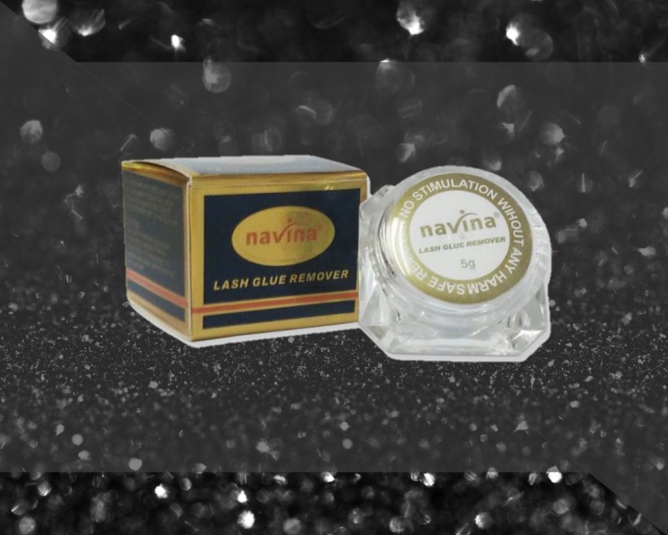 REMOVEDOR DE COLA DE CILIOS POTE NAVINA