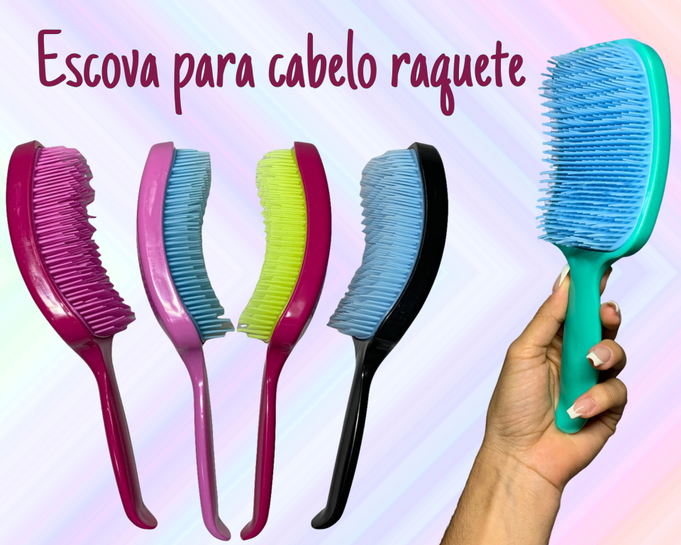 ESCOVA P/ CABELO RAQUETE