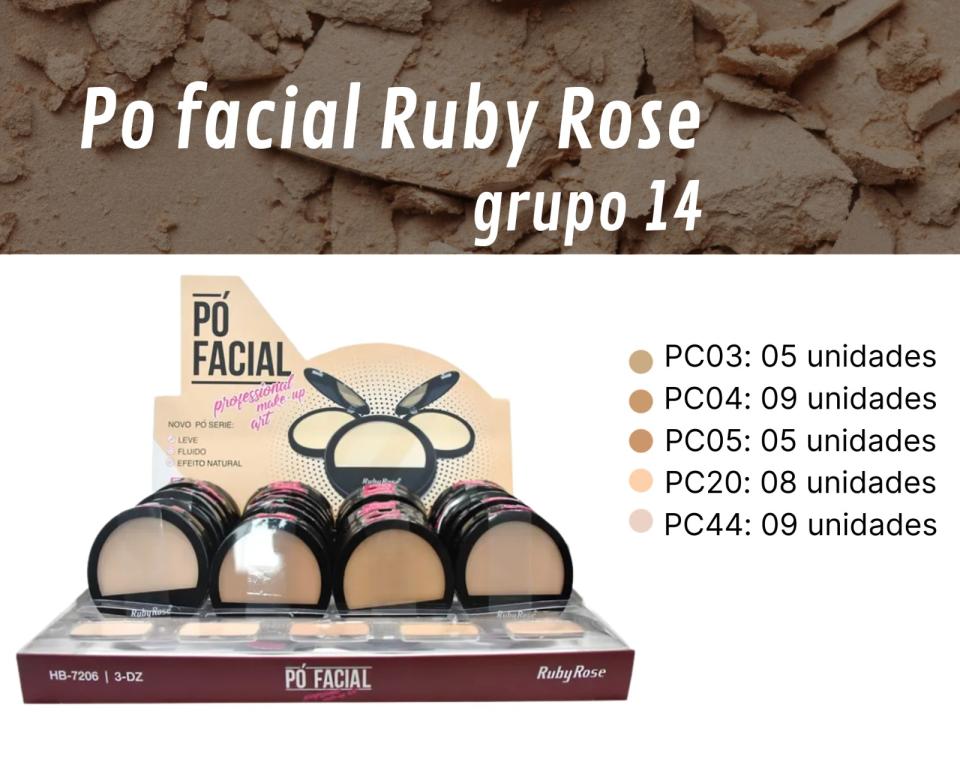 PO COMPACTO RUBY ROSE CX 14