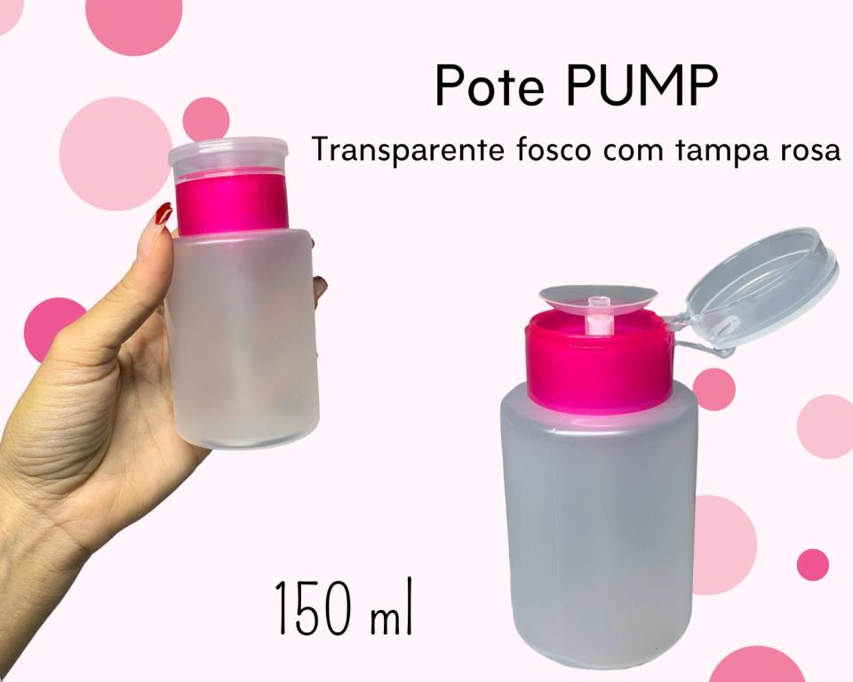 POTE PUMP PORTA ACETONA 150ML