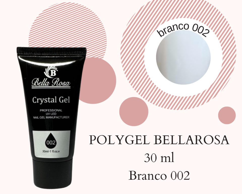 POLYGEL BELLA ROSA BRANCO 30ML