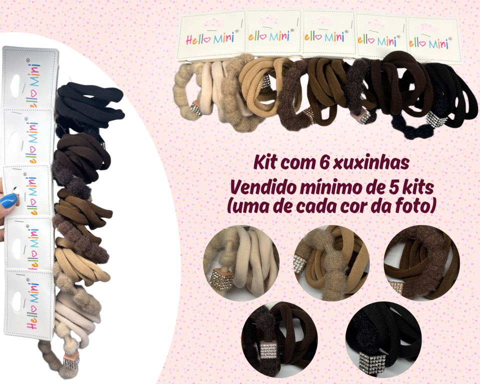 ELASTICO P/ CABELO MINIMO 5 QUADRADO