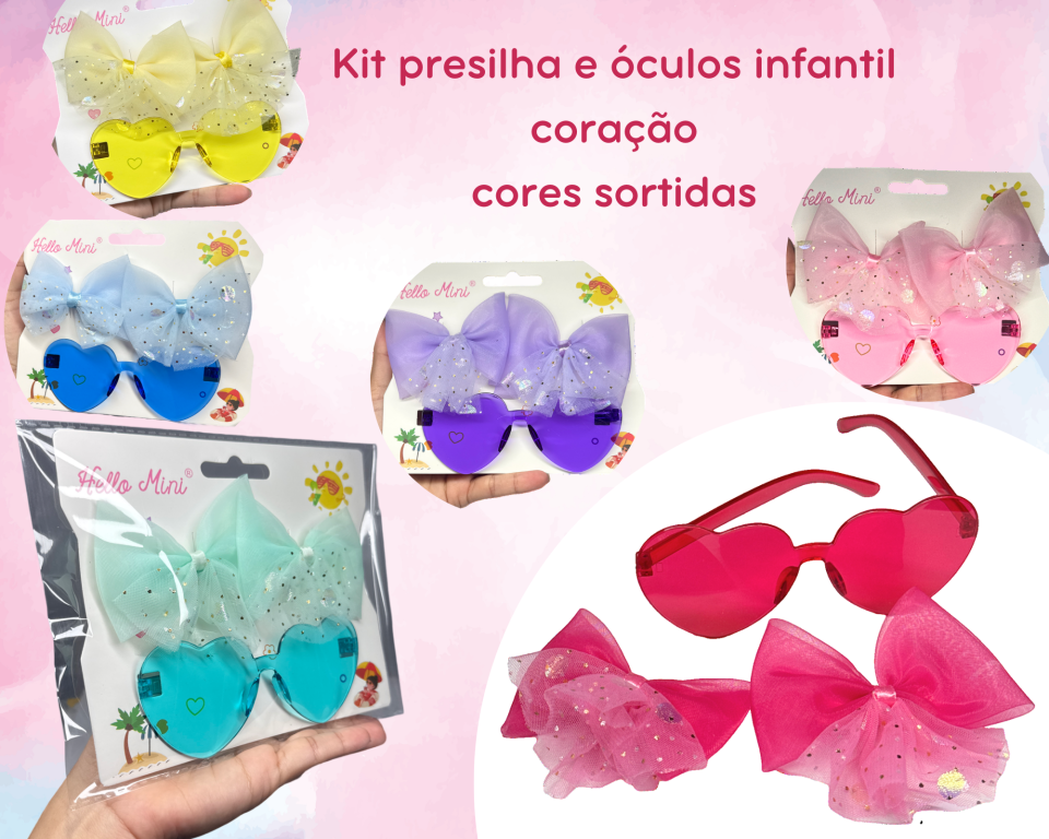 KIT MIX OCULOS E PRESILHA