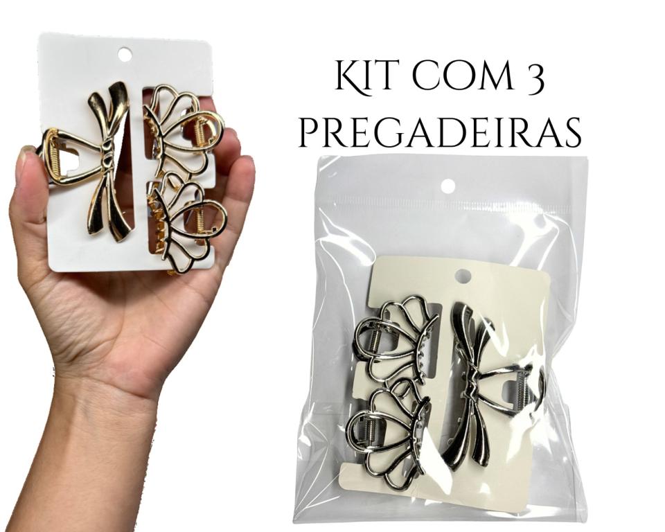 KIT MIX PREGADEIRAS LAÇO 7cm C/3