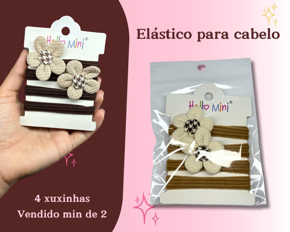ELASTICO P/ CABELO C/4 MINIMO 2