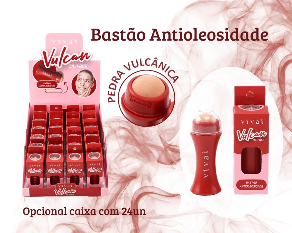 BASTÃO ANTIOLIOSIDADE PEDRA VULCANICA