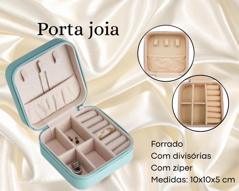 PORTA JOIA VERDE TIFFANY 10X10X5cm
