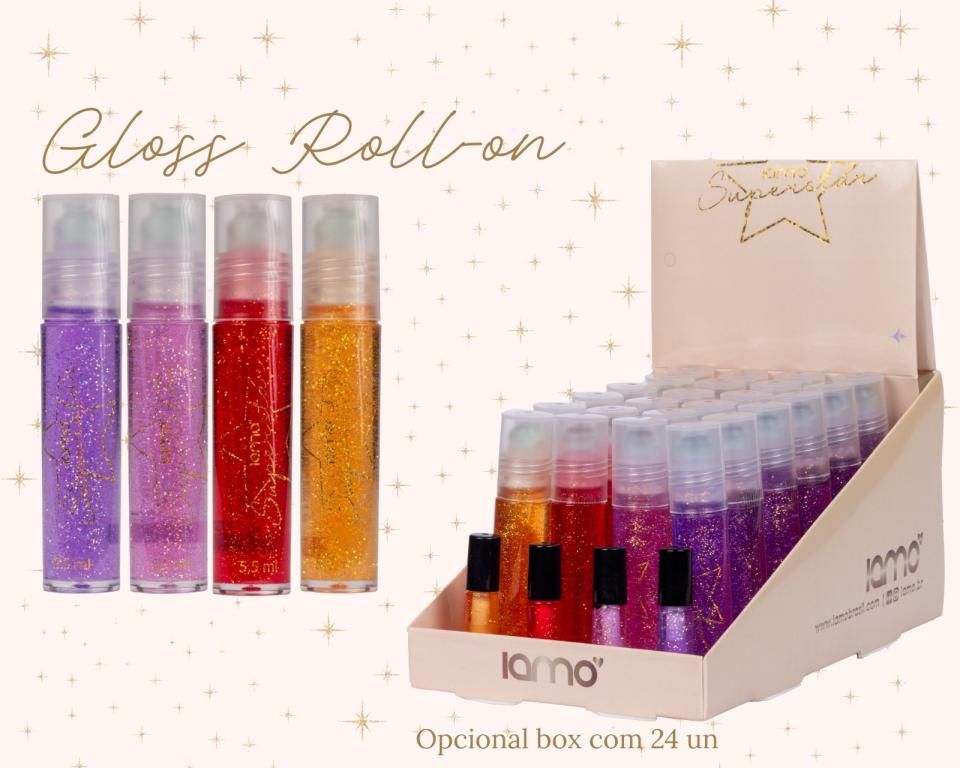 BATOM GLOSS ROLL ON SUPERSTAR C/GLITTER MINIMO 4