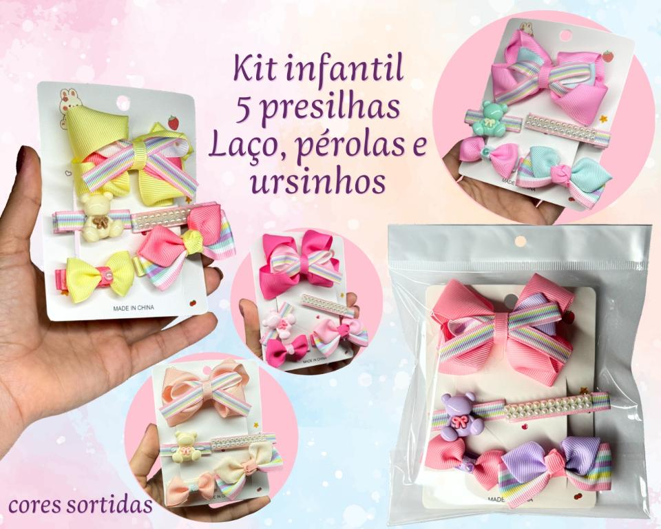 KIT PRESILHA INFANTIL C/5