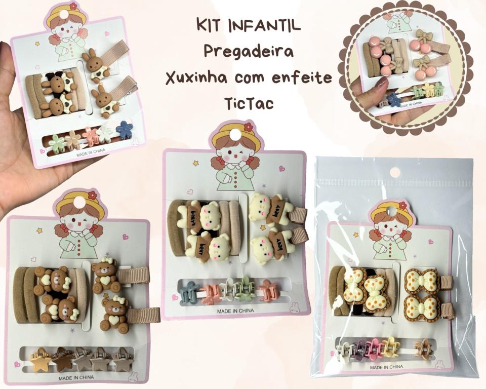 KIT MIX PREGADEIRA,XUXA E PRESILHA