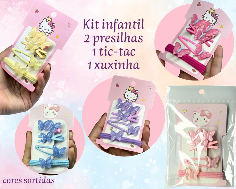 KIT MIX PRESILHA, XUXA E TIC TAC BORBOLETA