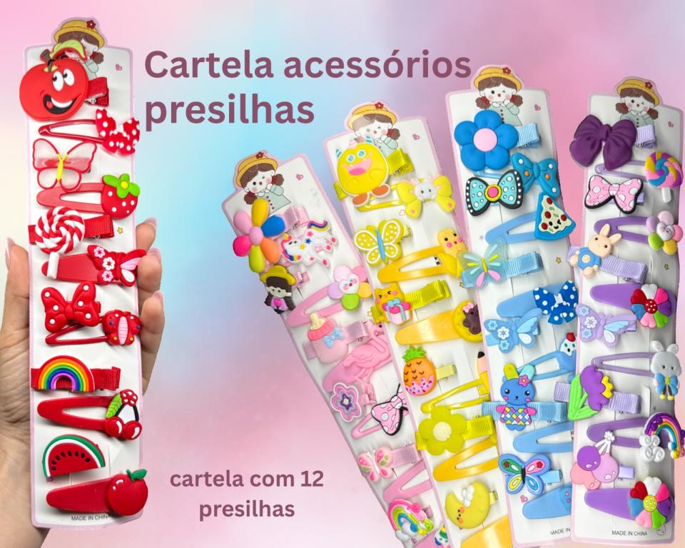 CARTELA PRESILHA INFANTIL C/12