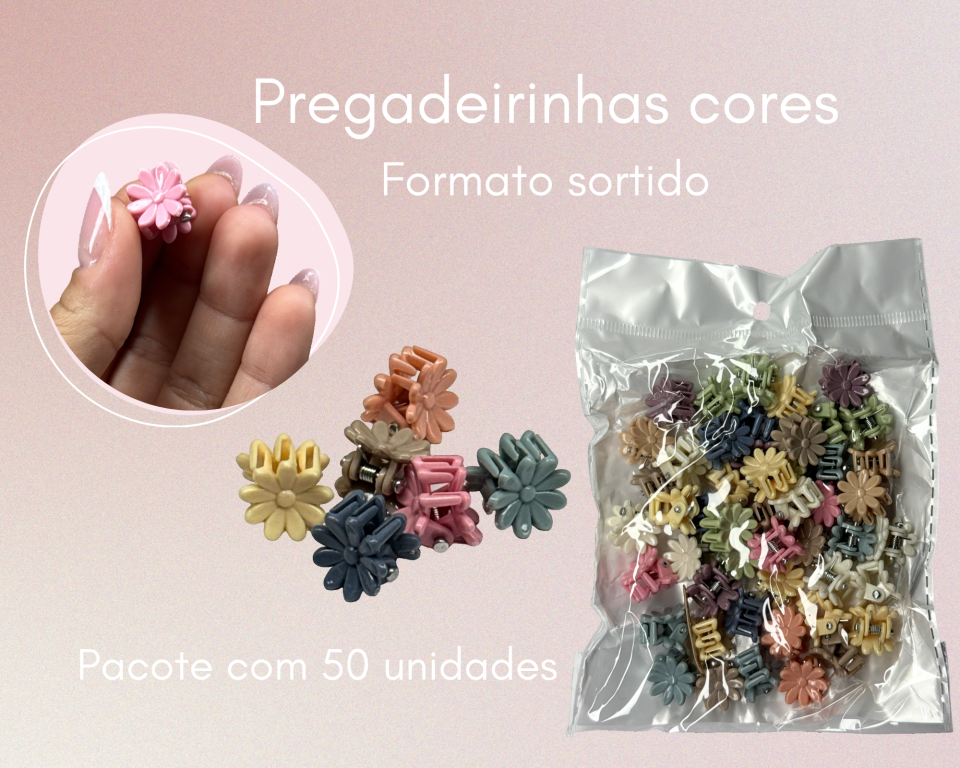 PREGADEIRA MINI FLOR OUTONO C/50