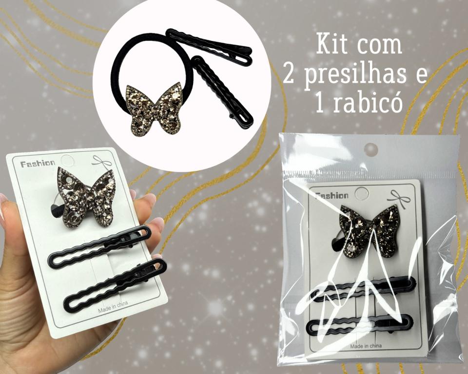 MIX XUXINHA E PRESILHA C/3 BORBOLETA