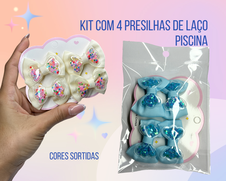 KIT PRESILHA INFANTIL PISCINA C/4