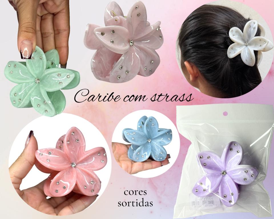 PREGADEIRA CARIBE C/STRASS 8cm