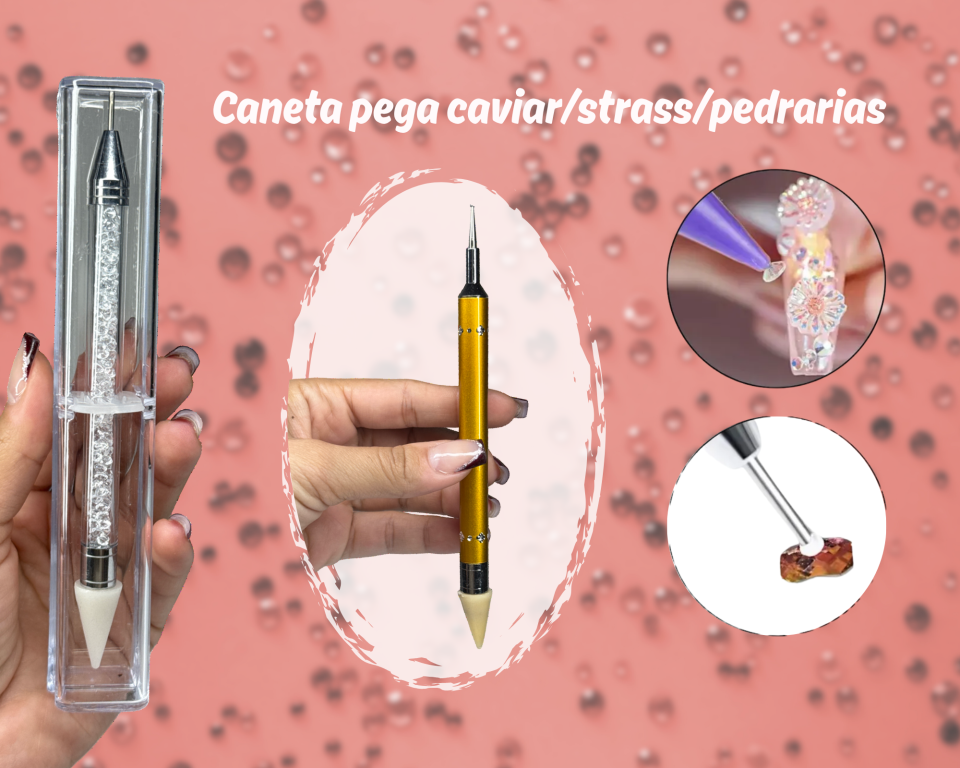CANETA PEGA STRASS PEDRARIA