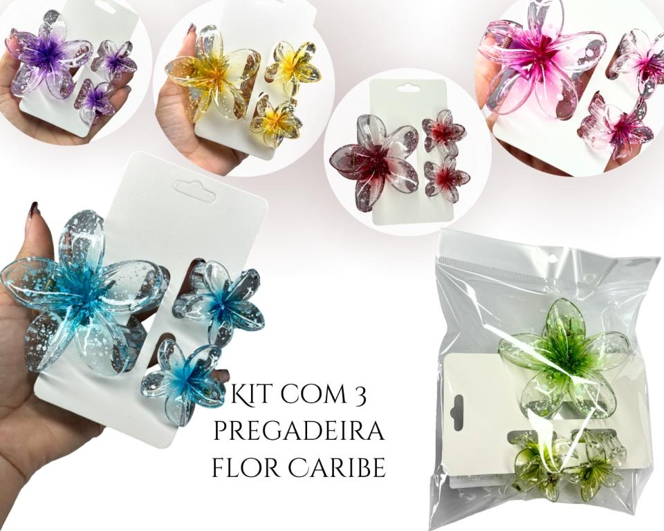 PREGADEIRA CARIBE FLOCADA 8cm C/3