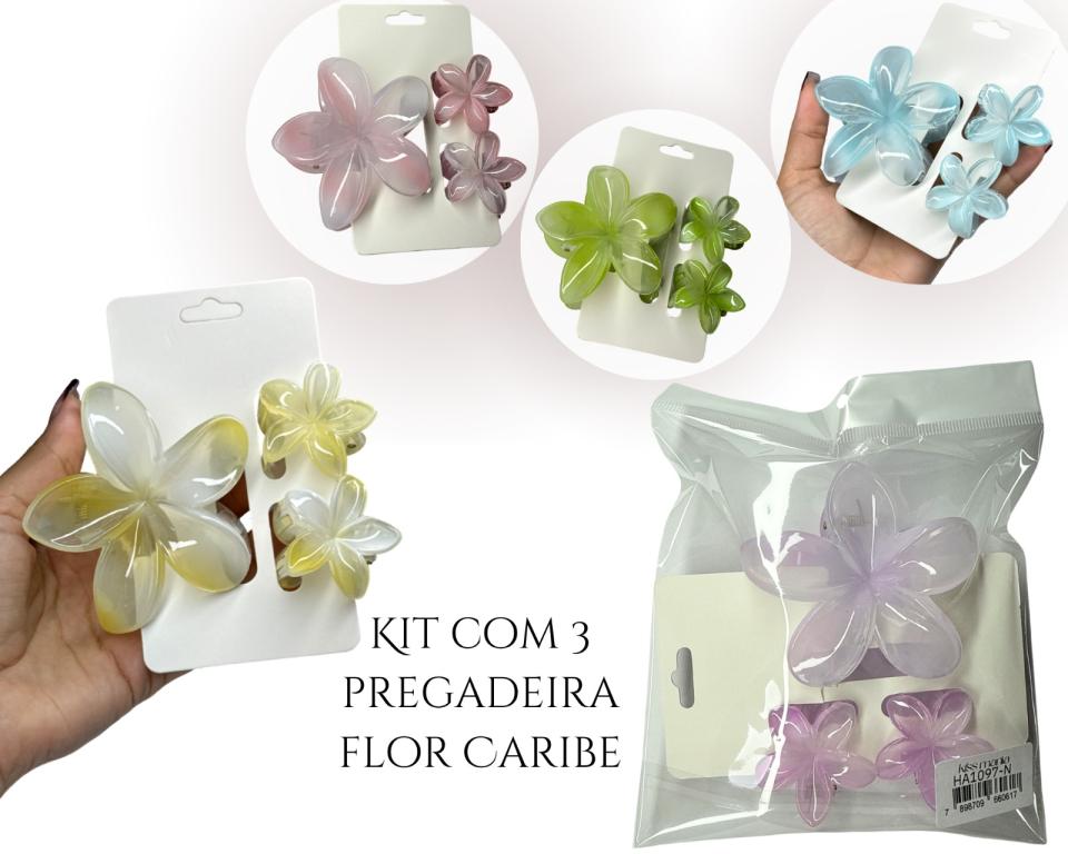 PREGADEIRA CARIBE LEITOSA 8cm C/3