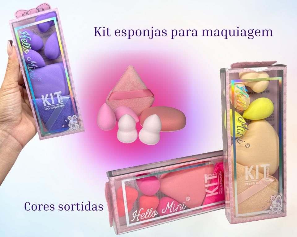 KIT MAQUIAGEM C/6 ESPONJAS