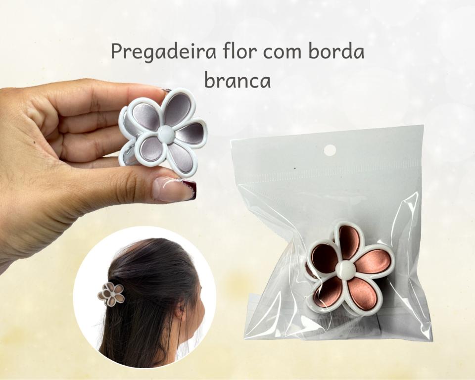 PREGADEIRA FLOR C/ BORDA BRANCA 4cm