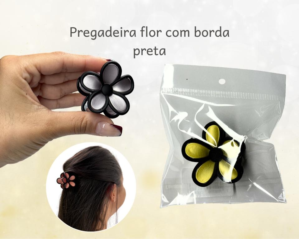 PREGADEIRA FLOR C/ BORDA PRETA 4cm