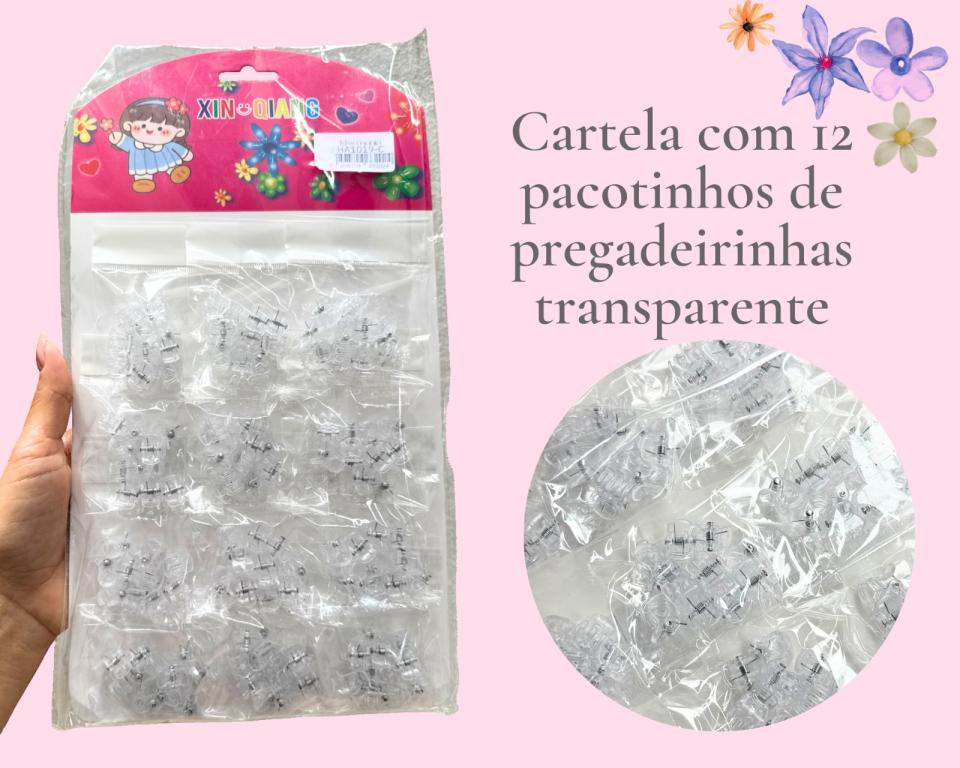 CARTELA PREGADEIRA INCOLOR