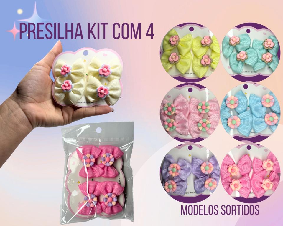 KIT PRESILHA INFANTIL C/4