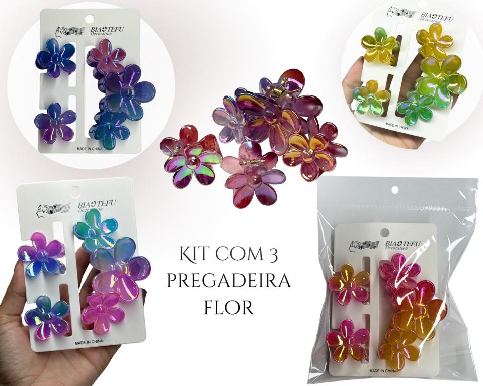 PREGADEIRA FLORES 9.5cm C/3
