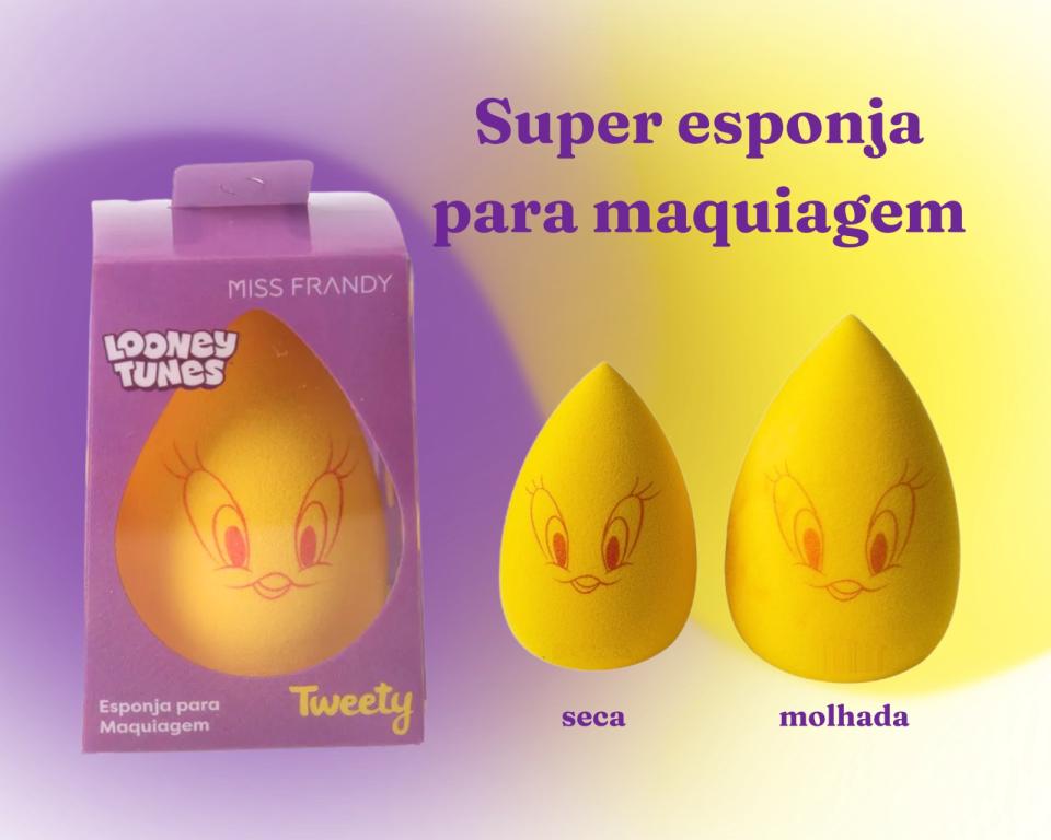 ESPONJA P/ MAQUIAGEM LOONEY TUNES