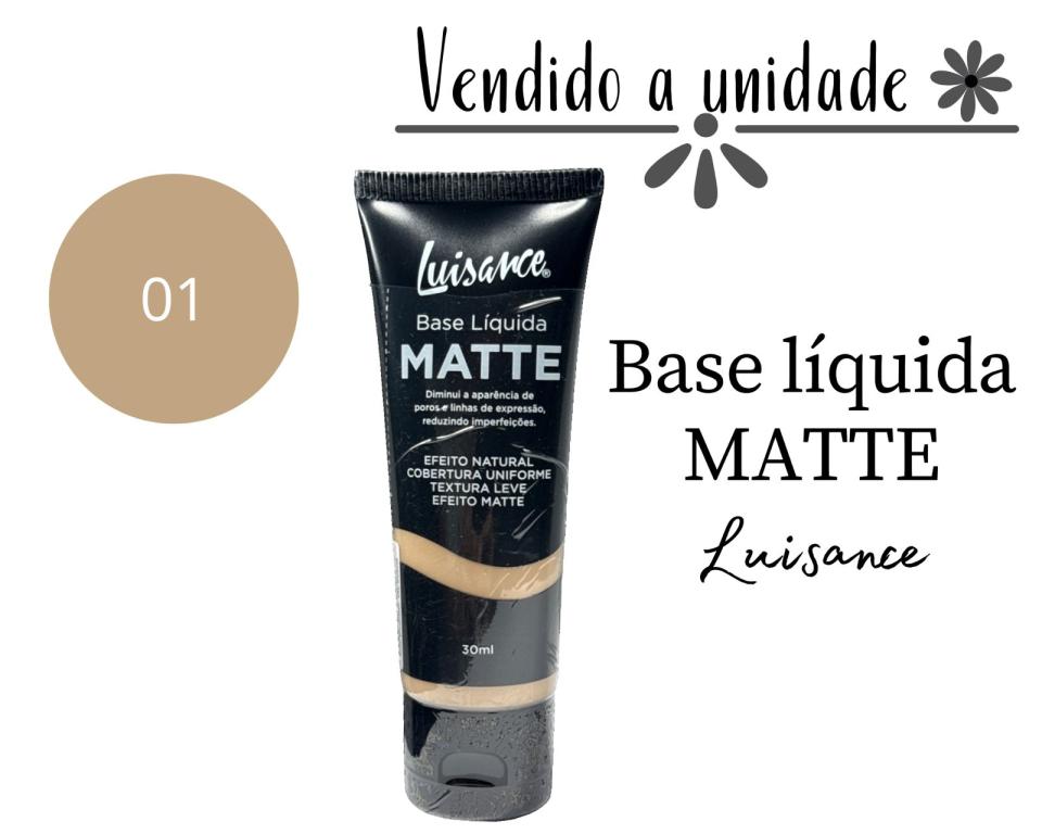 BASE LIQUIDA MATTE TONS CLAROS LUISANCE N1