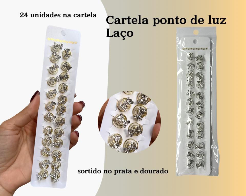 PONTO DE LUZ LAÇO ASPIRAL C/24 CARTELA