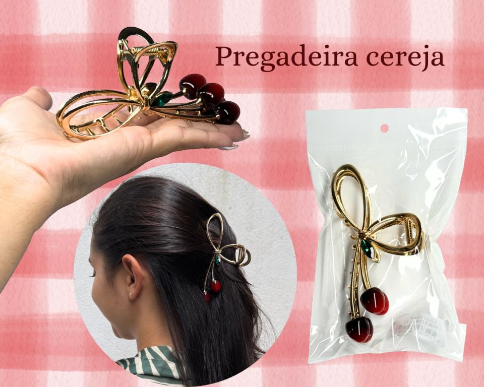 PREGADEIRA METAL LAÇO CEREJA 11.5c,m