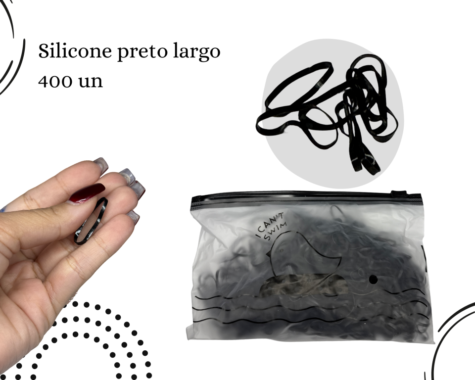SILICONE LARGO PRETO C/400