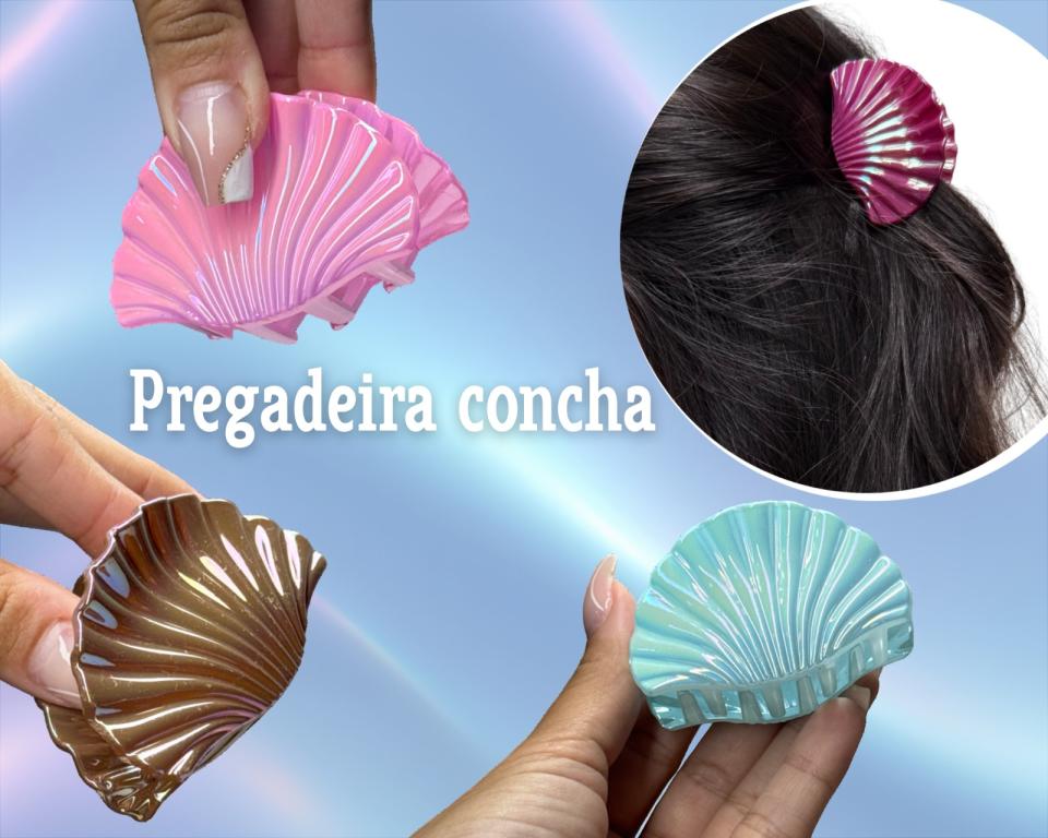 PREGADEIRA CONCHA CINTILANTE 6cm