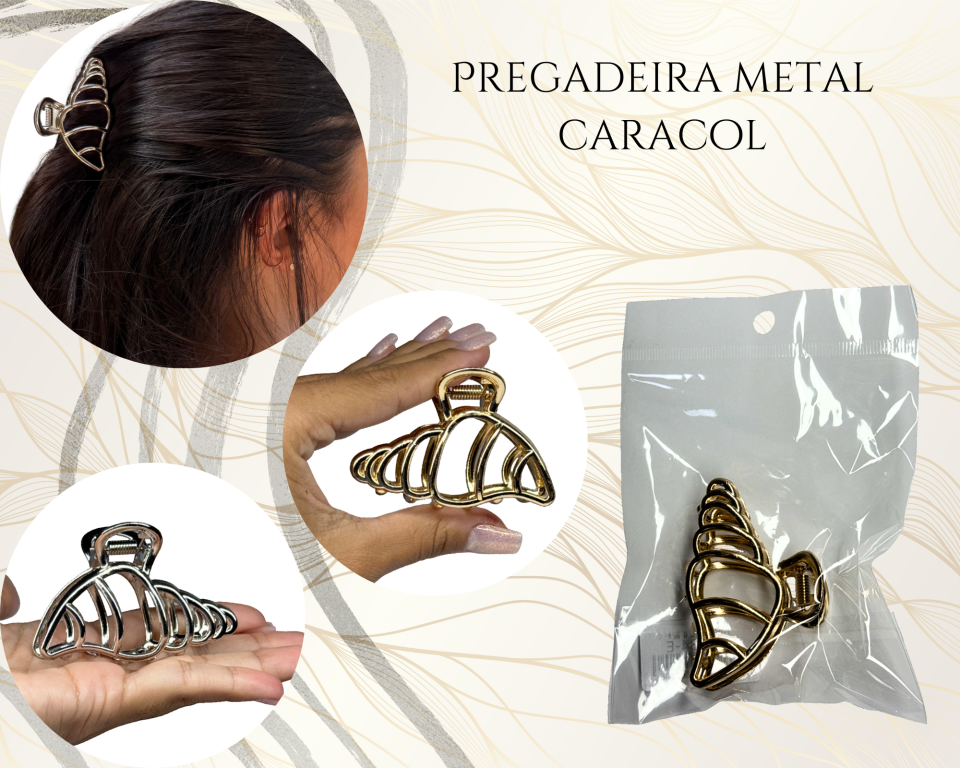PREGADEIRA METAL CARACOL 6.5cm