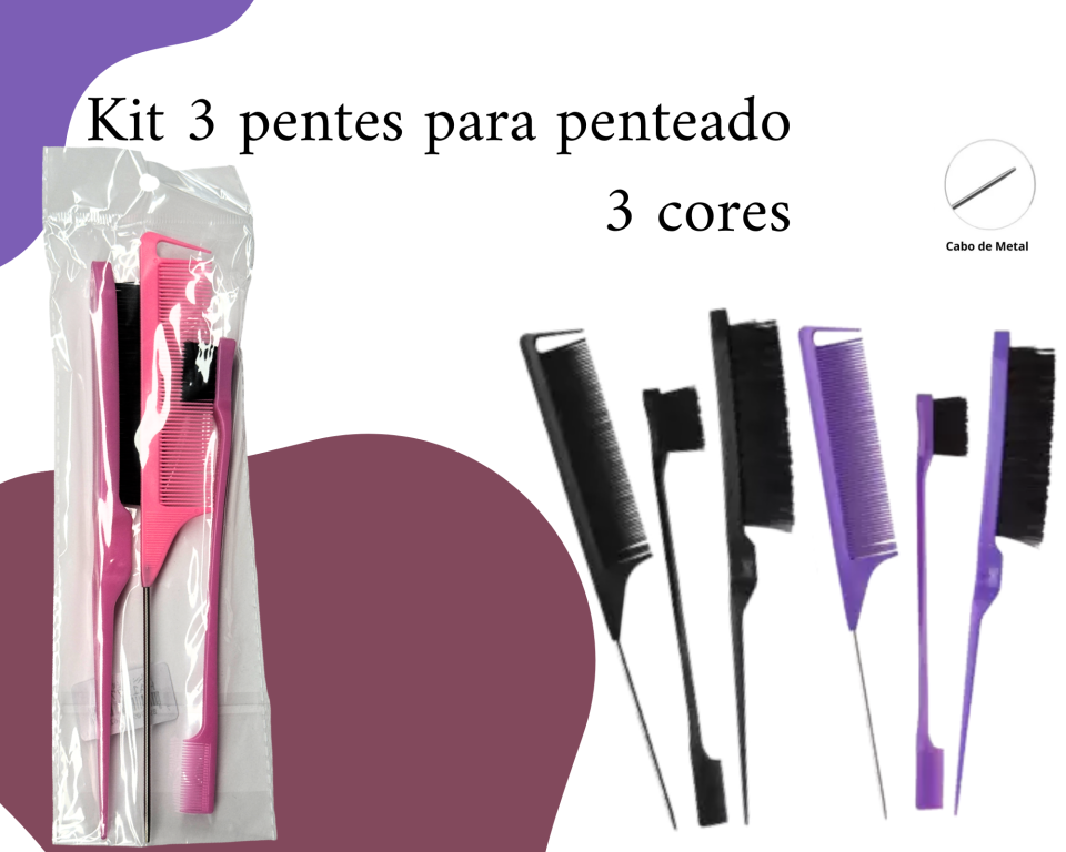 ACESSORIOS P/ PENTEADO PENTE C/3