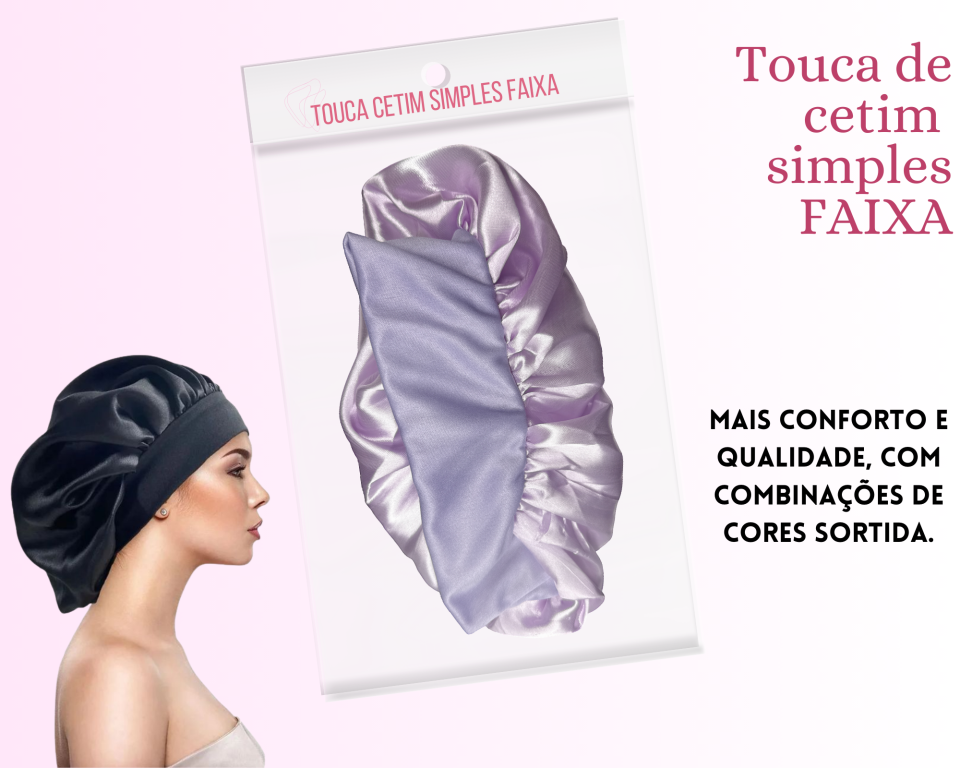 TOUCA DE CETIM SIMPLES FAIXA