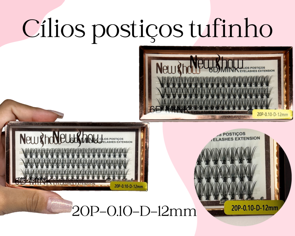CILIOS TUFINHO 20P 12mm NEW SHOW